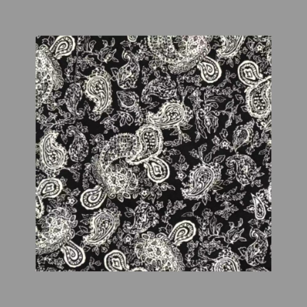 NWOT Lauren Ralph Lauren short Black & White Paisley Print Pencil Skirt Size: 14 - Picture 8 of 13